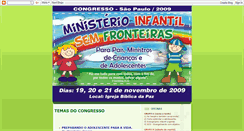 Desktop Screenshot of congresso2009sp.blogspot.com