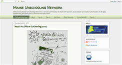 Desktop Screenshot of maineunschoolingnetwork.blogspot.com