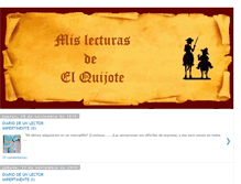 Tablet Screenshot of mislecturasdeelquijote.blogspot.com