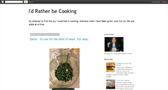 Desktop Screenshot of idratherbecooking.blogspot.com