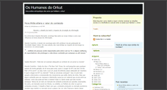 Desktop Screenshot of oshumanosdoorkut.blogspot.com