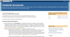 Desktop Screenshot of fondurilestructurale.blogspot.com