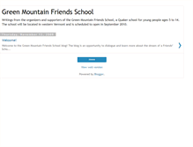 Tablet Screenshot of greenmountainfriendsschool.blogspot.com