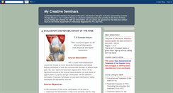 Desktop Screenshot of mycreativeseminars.blogspot.com