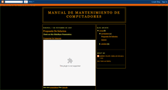 Desktop Screenshot of manualdemantenimientodecomputadores.blogspot.com