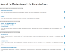 Tablet Screenshot of manualdemantenimientodecomputadores.blogspot.com