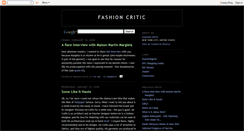 Desktop Screenshot of fashion-critic.blogspot.com