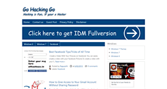 Desktop Screenshot of gohackinggo.blogspot.com
