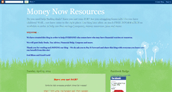 Desktop Screenshot of moneynowresources.blogspot.com