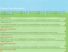 Tablet Screenshot of moneynowresources.blogspot.com