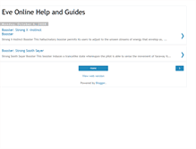 Tablet Screenshot of eveonlinehelp.blogspot.com