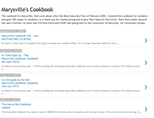 Tablet Screenshot of marysvillecookbook.blogspot.com