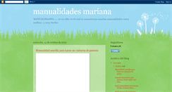 Desktop Screenshot of manualidades-mariana.blogspot.com