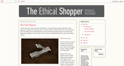 Desktop Screenshot of ethicalshopper.blogspot.com
