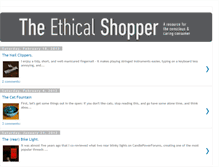 Tablet Screenshot of ethicalshopper.blogspot.com