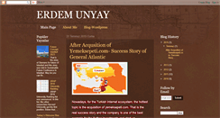 Desktop Screenshot of erdemunyay.blogspot.com