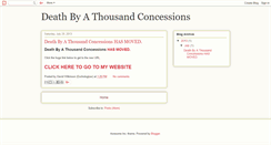 Desktop Screenshot of deathbyathousandconcessions.blogspot.com