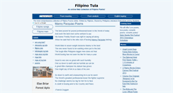 Desktop Screenshot of filipino-tula.blogspot.com