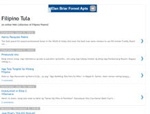 Tablet Screenshot of filipino-tula.blogspot.com