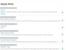 Tablet Screenshot of mostlywrite.blogspot.com