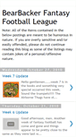 Mobile Screenshot of bearbacker-fantasyfootball.blogspot.com