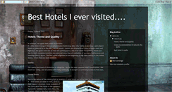 Desktop Screenshot of best-hotels-i-ever-visited.blogspot.com