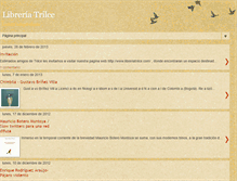 Tablet Screenshot of libreria-trilce.blogspot.com