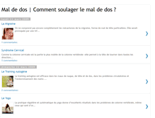 Tablet Screenshot of mal-du-dos.blogspot.com