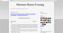 Desktop Screenshot of mormonhomeevening.blogspot.com