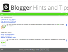 Tablet Screenshot of blogger-hints-and-tips.blogspot.com