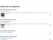 Tablet Screenshot of educacionenargentina.blogspot.com