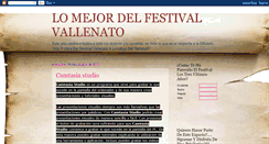 Desktop Screenshot of lomejordetufestival.blogspot.com