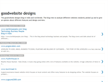 Tablet Screenshot of goodwebsitedesigns.blogspot.com