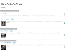 Tablet Screenshot of alicecullenscloset.blogspot.com
