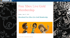 Desktop Screenshot of get-free-xbox-live-gold-membership.blogspot.com