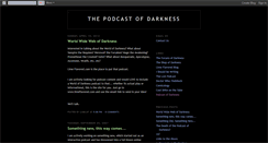 Desktop Screenshot of podcastofdarkness.blogspot.com