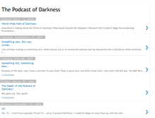 Tablet Screenshot of podcastofdarkness.blogspot.com