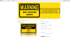 Desktop Screenshot of maycontaingeeks.blogspot.com