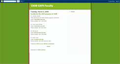 Desktop Screenshot of facultycafs.blogspot.com