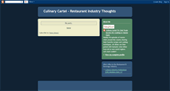 Desktop Screenshot of culinarycartel.blogspot.com