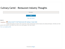 Tablet Screenshot of culinarycartel.blogspot.com