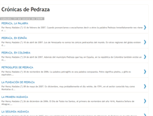 Tablet Screenshot of cronicasdepedraza.blogspot.com