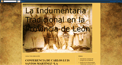 Desktop Screenshot of indumentariatradicionaldeleon.blogspot.com