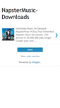 Mobile Screenshot of napsterfreetrial.blogspot.com