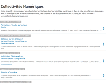 Tablet Screenshot of collectivites-numeriques.blogspot.com