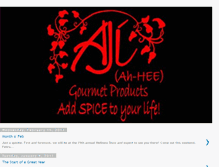 Tablet Screenshot of ajigourmetproducts.blogspot.com