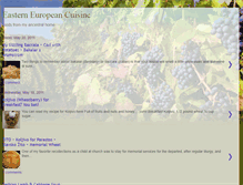 Tablet Screenshot of easterneuropeancuisine.blogspot.com