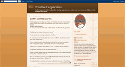 Desktop Screenshot of creativecappuccino.blogspot.com