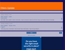 Tablet Screenshot of antonyoilersupdate.blogspot.com