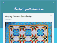 Tablet Screenshot of beckyquiltobsession.blogspot.com